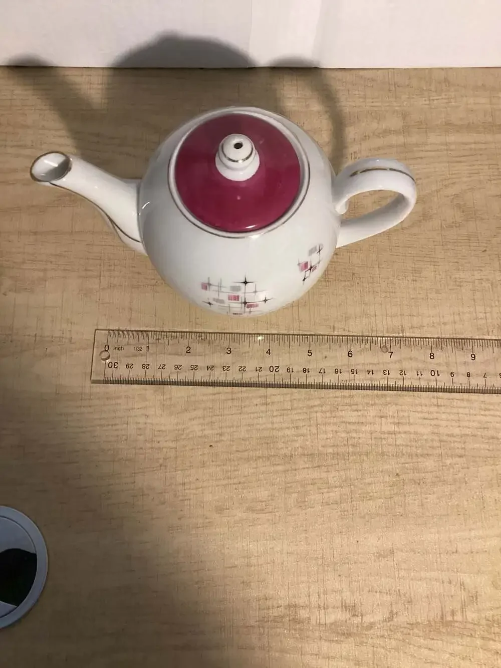 Vintage Grantcrest Mid Century Modern Atomic Starburst Teapot with Lid Japan